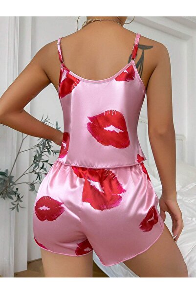 the DIFFerent Σετ σατέν σορτς με στάμπα στα χείλη