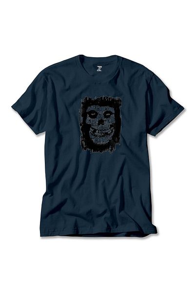 Z zepplin Misfits Die My Darling - Navy Blue T-Shirt