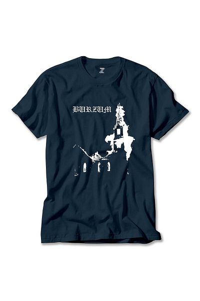 Z zepplin Μπλουζάκι Burzum Burn Church Navy Blue