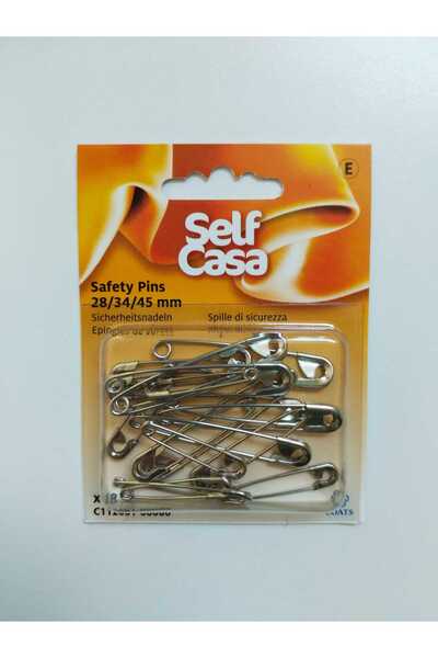 Self Casa مجموعة إبرة مع رنين رقم.28-34-45 مم.18 قطعة لون فضي