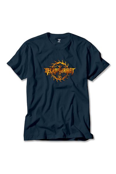 Z zepplin Μπλουζάκι με λογότυπο Necrophagist Navy Blue