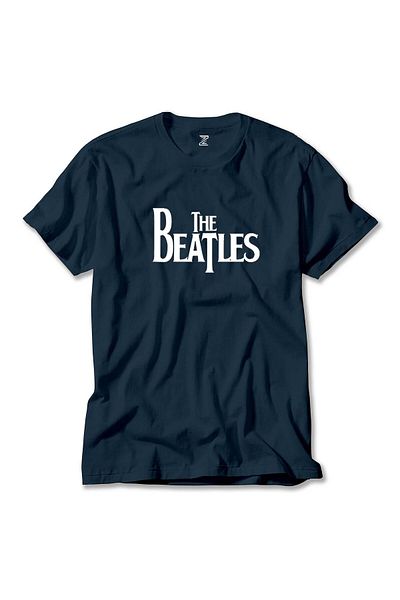 Z zepplin Μπλουζάκι με λογότυπο The Beatles Navy Blue