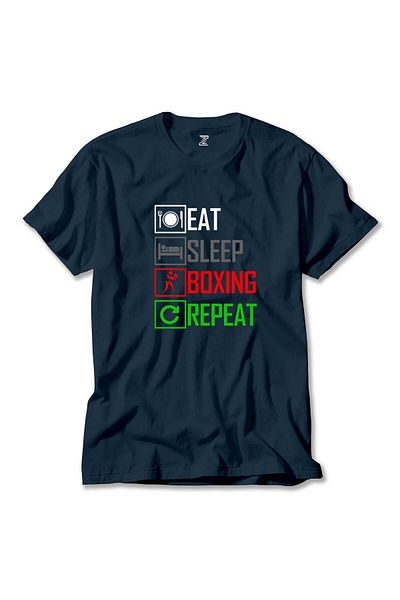 Z zepplin Μπλουζάκι Boxing Repeat Navy Blue