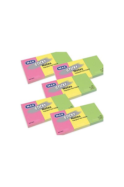 Mas Adhesive Note Paper 35x51mm x 5 Pack