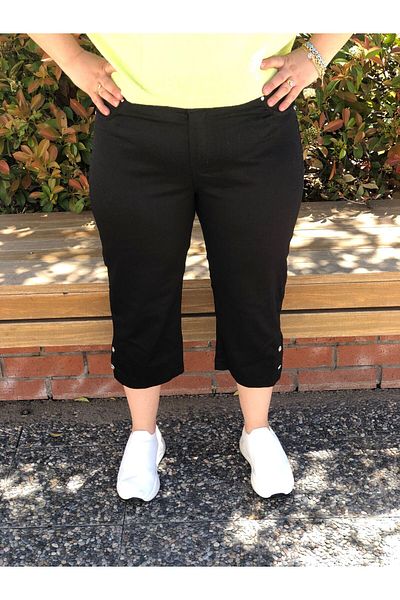 BAKTAGÖR WAIST HALF-RUBBERED CAPRY (SHORT LEG PANT)