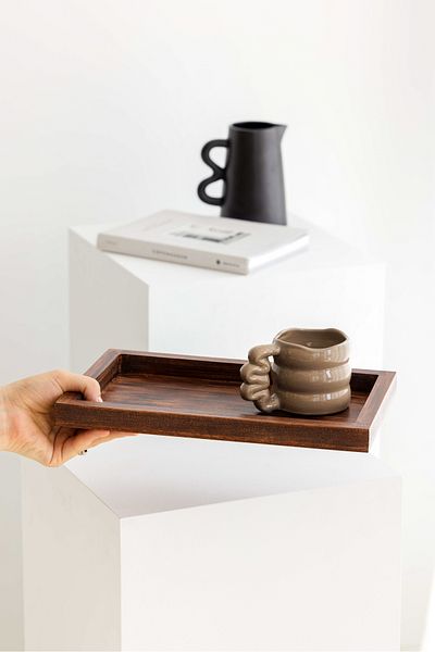 Maison Avf Antique Mini Organizer - Rectangular Model Wooden Tray (29X19CM)