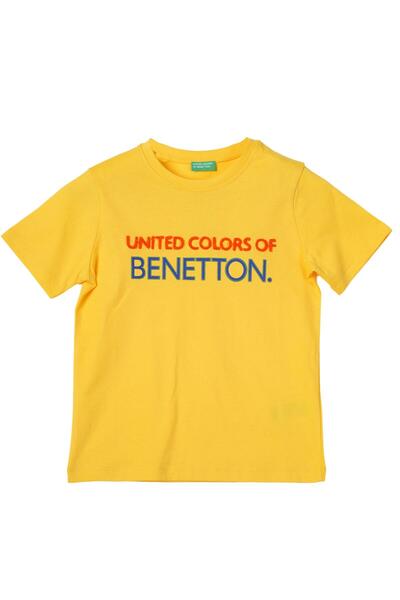 Benetton Κίτρινο μπλουζάκι για αγόρι United Colors of Benetton BNT-B21361