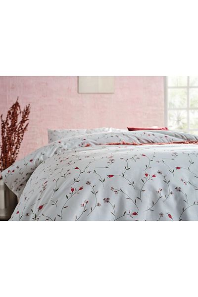 Doqu Home Elegan Ranforce Duvet Cover Set - Double, White