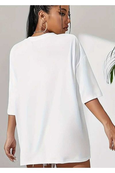 mercoledi Tricou Salas oversize pentru femei cu imprimeu Tiny Heart