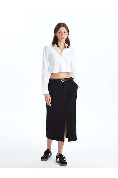 LC Waikiki LCW Vision Standard Fit Women's Skirt with Waist Belt