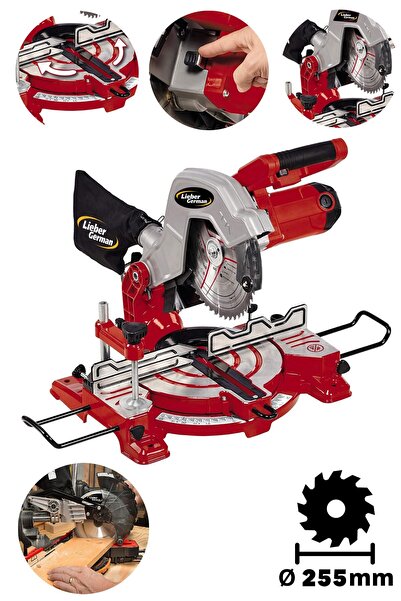 Lieber German DFSA001 Çift Pistonlu Bakır Sargılı 3000 Watt 255 Mm Açılı Göny...