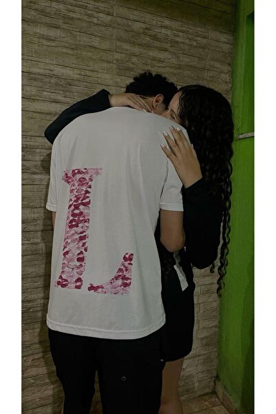 Toum Blunt Blunt Kiss Dizajn Slovo L Oversize kroj T-shirt