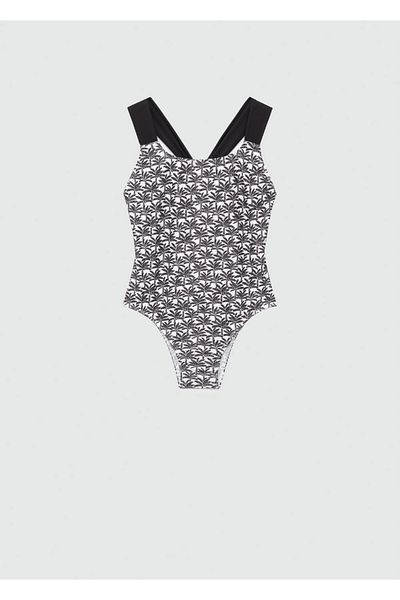 MANGO Kids Costum de baie negru pentru copii