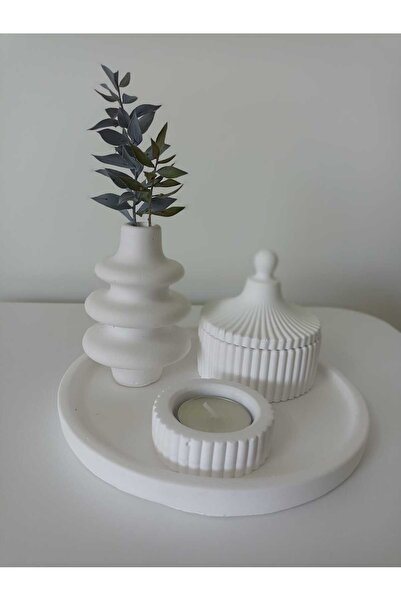 ALSARE Δαχτυλίδι Μοντέλο Βάζο Κηροπήγιο Διακοσμητικό Σετ