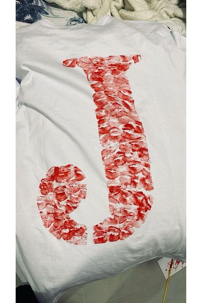 Touz Moda Μπλουζάκι Kiss Design Letter J Oversize