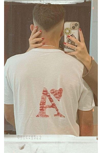 Touz Moda Tricou supradimensionat Kiss Design A Letter