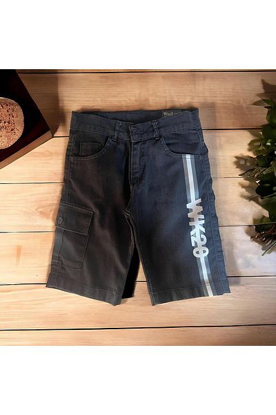 Major Selection Boy's W20 Printed - Τζιν Κάπρι Σορτς με τσέπες