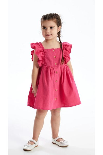 LC Waikiki LCW Baby Square Neck Dress for Baby Girl