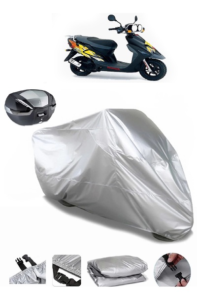 AUTOLION حقيبة خلفية متوافقة مع علامة Honda SXR 50 للدراجات النارية