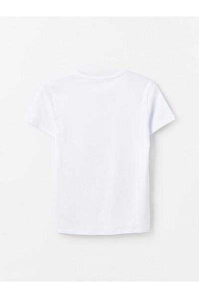 LC Waikiki Ανδρικό εσώρουχο με κοντό μανίκι LCW Kids Crew Neck Basic