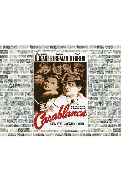 icase Tablou din lemn Casablanca Dimensiune mare