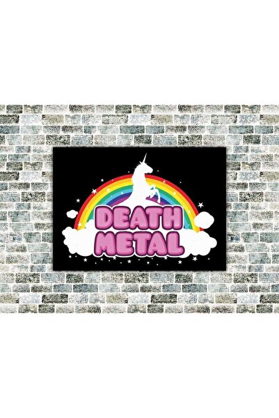 icase Death Metal Αστεία Ξύλινη Ζωγραφιά