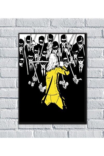 icase Κιλ Μπιλ Ούμα Θούρμαν Κουέντιν Ταραντίνο Ξύλινος Πίνακας