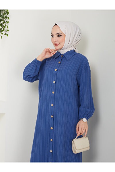 VOLT CLOTHİNG Női Maxi Boy hasított viszkóz tunika