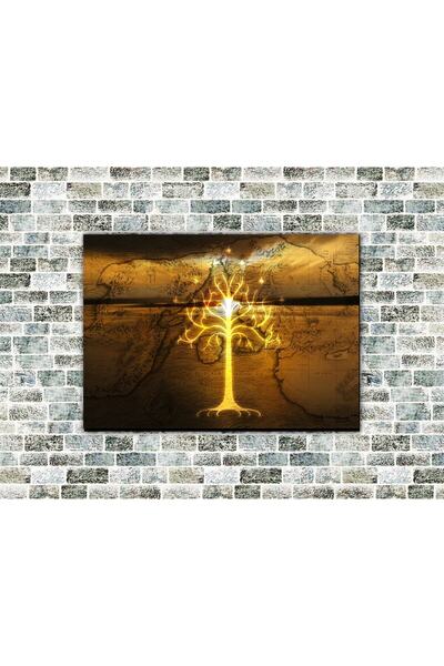 icase Ο Άρχοντας των Δαχτυλιδιών Λευκό Δέντρο της Γκόντορ Ξύλινος Πίνακας