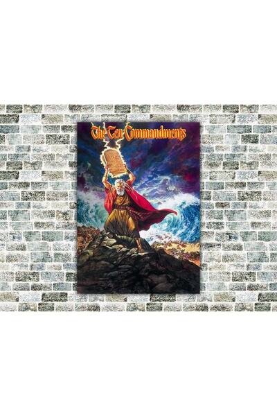 icase Οι Δέκα Εντολές Ξύλινος Πίνακας
