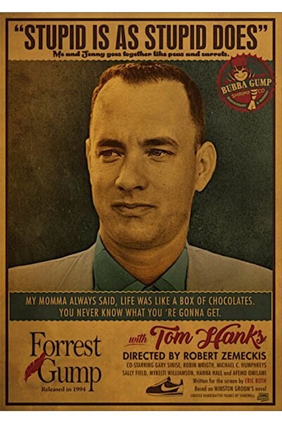 icase Tablou din lemn Forrest Gump Tom Hanks