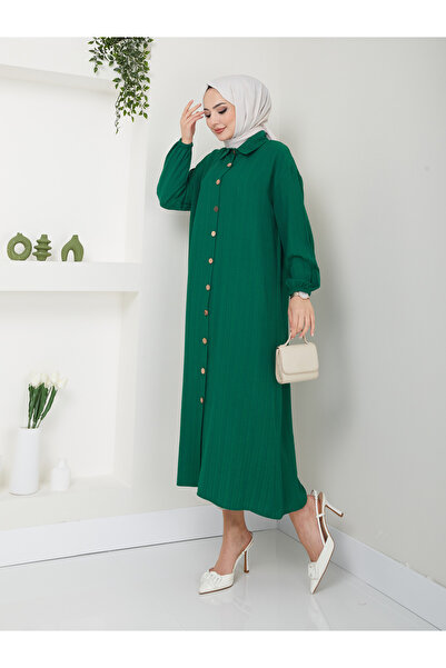 VOLT CLOTHİNG Női Maxi Boy hasított viszkóz tunika