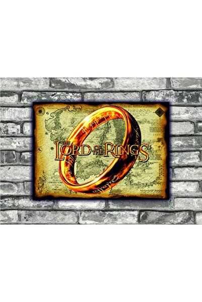 icase Ο Άρχοντας των Δαχτυλιδιών Ξύλινος Πίνακας Α3