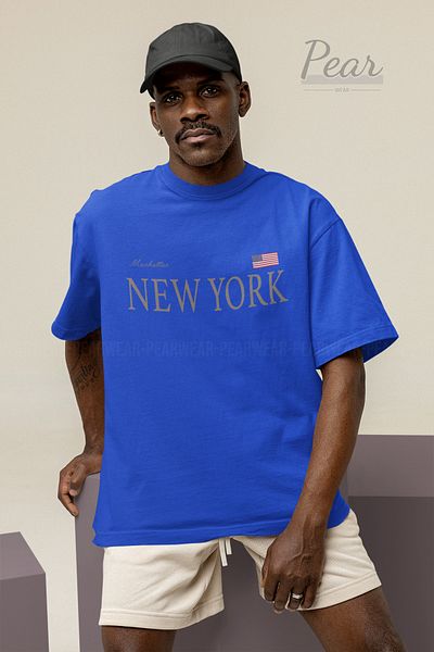 Pear Wear Μπλουζάκι New York Printed Unisex T-Shirt Oversize