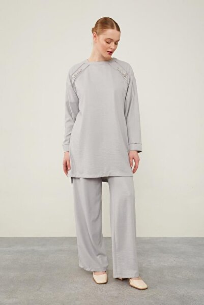 Levidor Stone Detailed Tunic Set