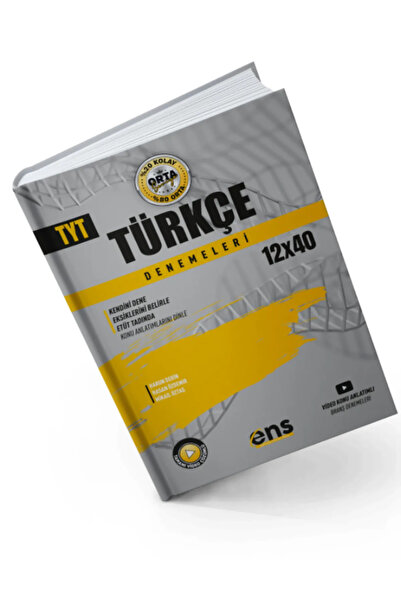 Ens Yayınları Ens 2025 Tyt Türkçe 12 X 40 Denemeleri Orta Seviye Denemeleri
