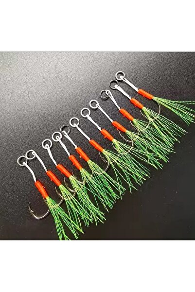 Megsaydin 3 Adet - Asist İğnesi -  Simli Asist İğnesi - Kancası - Jig, Yapay ...