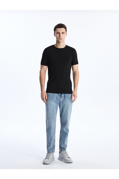 LC Waikiki Ανδρικό T-shirt με λαιμόκοψη με κοντό μανίκι