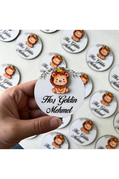 Farklı Hediyelik 25adet Aslan Figürlü Kabartmalı Magnet