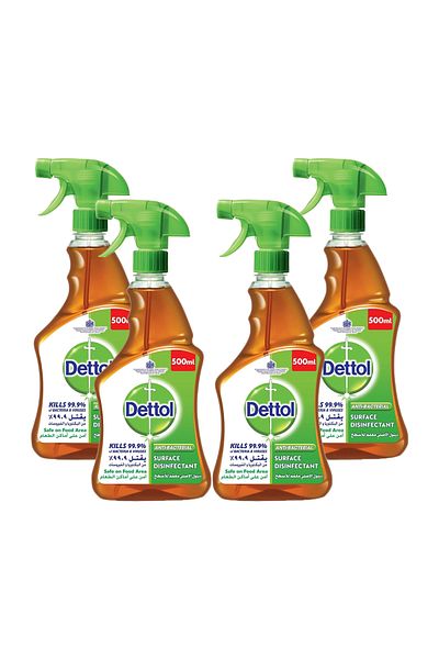 Dettol Original Anti-Bacterial Surface Disinfectant Liquid Trigger, 500 Ml, Pack of 2