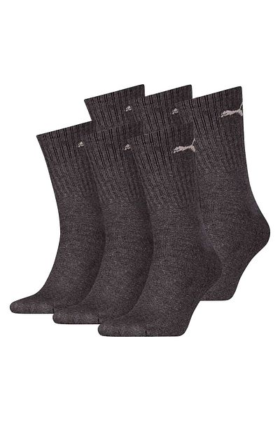 Puma Unisex Sportsocken, 6 Paar - Tennissocken, Crew Sport Socken, einfarbig