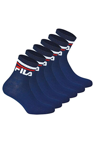 FILA Unisex Socken, 6 Paar Quarter - Kurzsocken, Sport, Logo-Bund, uni