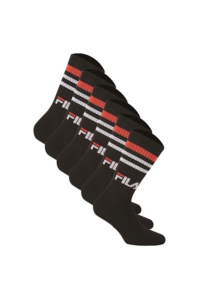 FILA Unisex Socken 6 Paar - Street, Sport, Lifestyle, Socken Set, Streifen, 35-46