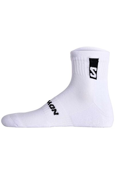 Salomon Packung mit 3 Unisex-Quartersocken – lässige Knöchel, Frottee, Stütz-Zone, Logo