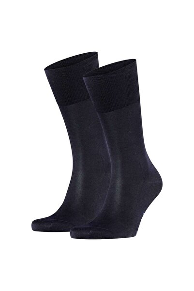 FALKE Herren Socken 2er Pack - Tiago, Strümpfe, Baumwolle, Logo, lang, einfarbig