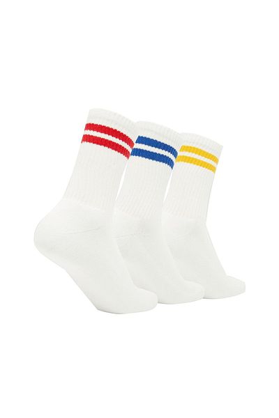 Ellesse PULLO Unisex-Sportsocken – 3 Paar, Tennis- und Crew-Socken, Logo