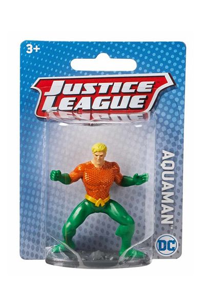 paldem لعبة DC Justice League Aquaman باللون البرتقالي والأخضر - شخصية صغيرة