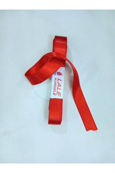 yörük tuhafiye 2 cm Full Red Satin Ribbon - 10 Meters (One Ball)