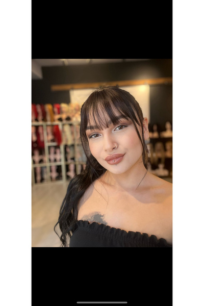 Suzan Peruk Gerçek Saçtan Perçem kahkül doğal renk boyasız tak ve çık