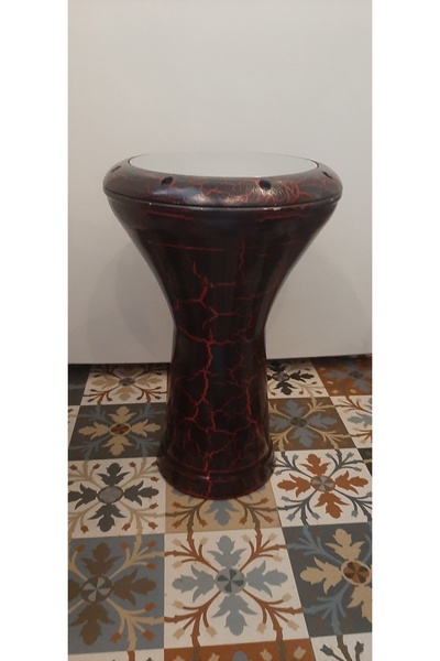 MASTERWORK OTANTİK POWER OF RHYTHM FROM PAST TO FUTURE MASTERWORK Siyah Kırmızı Çatlak Model Handdrum